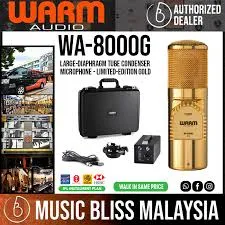 WA-8000G Large-Diaphragm Tube Condenser Microphone Gold