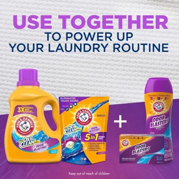 166.5oz Plus OxiClean Odor Blasters Liquid Laundry Detergent