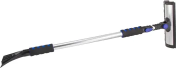 80052 52" Extension Quick-Release Handle Ice Scraper and Pivoting Snow Broom (Colors May Vary)