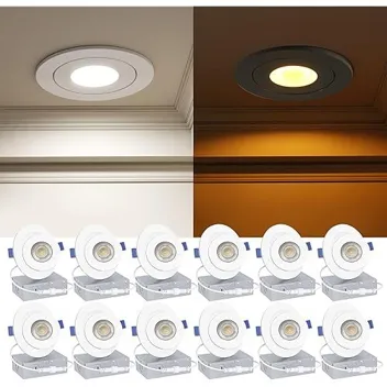 9W 2700K-5000K 700 Lumen 4" Gimbal LED Recessed Lighting