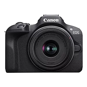 EOS R100 - Mirrorless Camera - 24.1 MP - APS-C - 4K / 29.97 fps - 2.5x optical zoom RF-S 18-45mm F4.5-6.3 IS STM lens - Wi-Fi