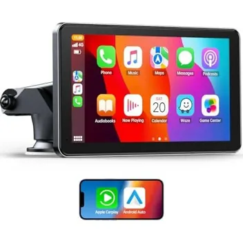 7" Apple CarPlay & Android Auto Car Portable Car Stereo with Backup Camera