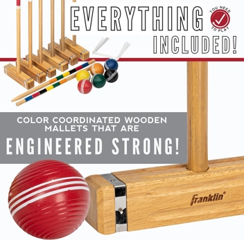 Sports Croquet Set - Intermediate Croquet Set with Mallets