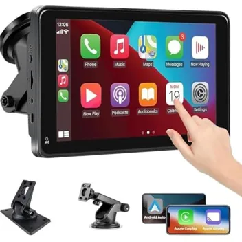 Wecamtx 7" Carplay & Android Auto Portable Car Stereo