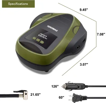 Teromas ‎TMS-3015 Tire Inflator Air Compressor