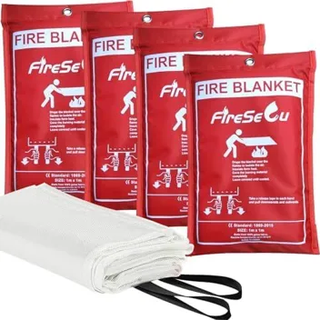 40"x40" Emergency Fiberglass Fire Blanket