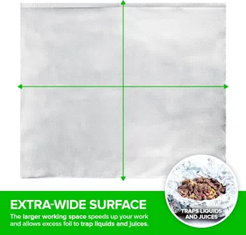 Stock Your Home 200-Count 12" Pre-Cut Deli Aluminum Foil Sheets