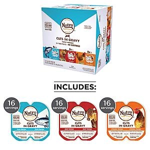 Grain Free Natural Wet Cat Food Variety Cuts-48 Servings- (Amazon or Chewy)