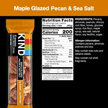 Caramel Almond & Sea Salt Healthy Snacks Bars (12-Count)