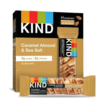 Caramel Almond & Sea Salt Healthy Snacks Bars (12-Count)