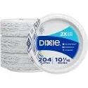 Dixie 10" Large Paper Plates (204-Count)