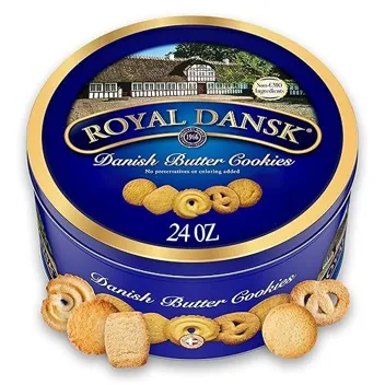 Dansk 24oz Danish Cookie Selection Tin