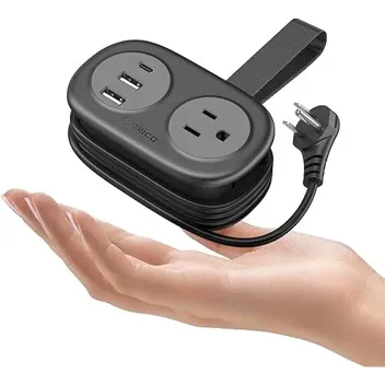 Orico 2-Outlet 3-USB Travel Power Strip