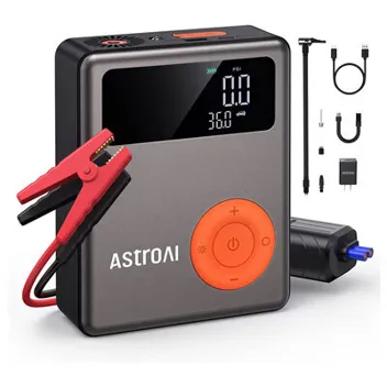 1750A 12000mAh 12V Jump Starter w/ Air Compressor (Up to 7.5L Gas, 5L Diesel)