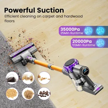 300W 35KpA Brushless Motor Cordless Vacuum Cleaner Kit