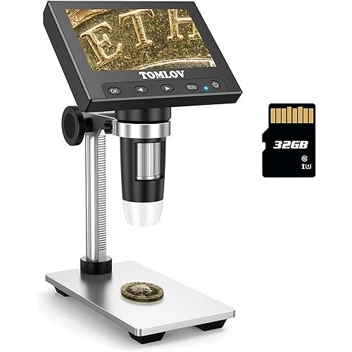 Tomlov DM4 1000x 720p Coin Microscope with 4.3" Screen