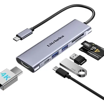 7-in-1 USB-C Hug with 100W PD, 4K HDMI