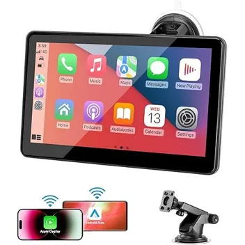 Kuonooner 7" Wireless Apple Carplay HD Touch Screen