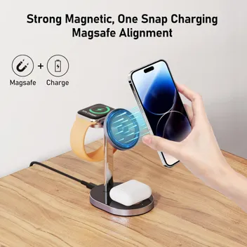 Sixthgu S25 3-in-1 15W Magnetic Wireless Charging Station (iPhone