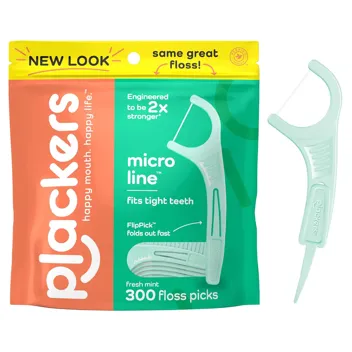 Plackers Micro Line Dental Floss Picks (300-Count)