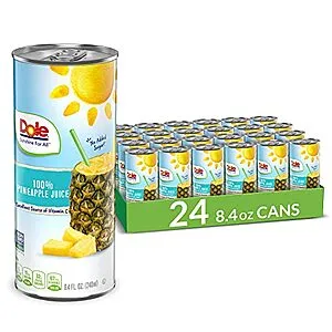 [S&S]: 8.4-Oz Dole 100% Pineapple Juice w/ Added Vitamin C