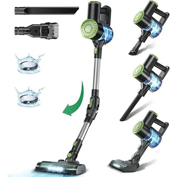 Prettycarelife W400 6-in-1 39KPa Suction Cordless Vacuum