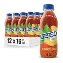 16oz Peach Tea Recycled Plastic Bottle