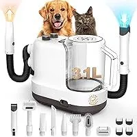 Feelneedy 9-in-1 Pet Grooming Vacuum & Hair Dryer with 9x Tools