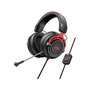 AOC GH300 USB Gaming Headset with RGB-LED Gaming Headset with Detachable Mic