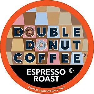 Double Donut Dark Roast Coffee Pods (Espresso, 80-Count)