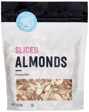 Amazon Happy Belly Sliced Almonds 12 Ounce