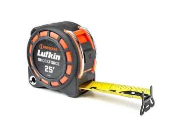 Lufkin 1-3/16" x 25' Shockforce Nite Eye G1 Dual Sided Tape Measure : Sports & Outdoors