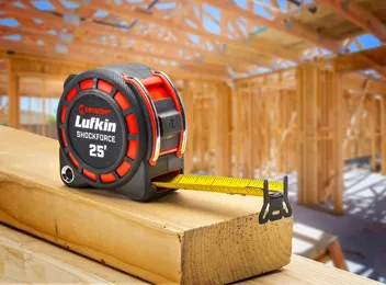 Lufkin 1-3/16" x 25' Shockforce Nite Eye G1 Dual Sided Tape Measure : Sports & Outdoors