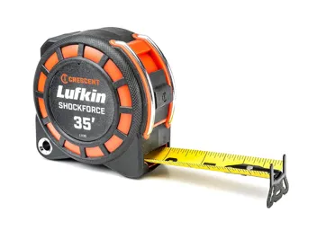 Lufkin 1-3/16" x 25' Shockforce Nite Eye G1 Dual Sided Tape Measure : Sports & Outdoors