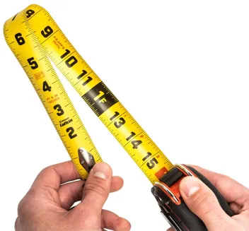 Lufkin 1-3/16" x 25' Shockforce Nite Eye G1 Dual Sided Tape Measure : Sports & Outdoors