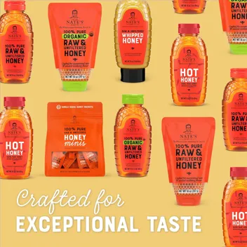 Nate's 100% Pure, Raw & Unfiltered Honey -32oz. 7.93 with Prime Shipping