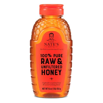 Nate's 100% Pure, Raw & Unfiltered Honey -32oz. 7.93 with Prime Shipping