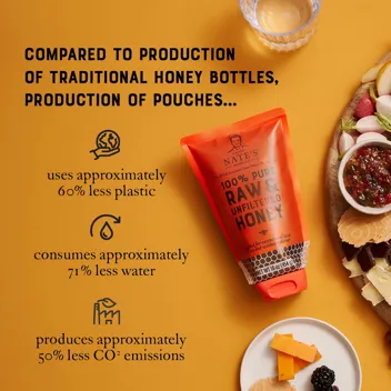 Nate's 100% Pure, Raw & Unfiltered Honey -32oz. 7.93 with Prime Shipping