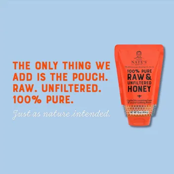 Nate's 100% Pure, Raw & Unfiltered Honey -32oz. 7.93 with Prime Shipping