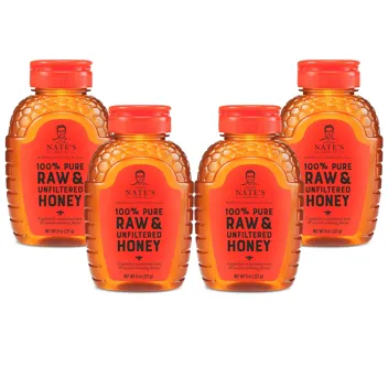 Nate's 100% Pure, Raw & Unfiltered Honey -32oz. 7.93 with Prime Shipping