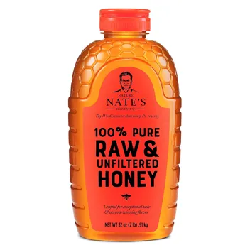 Nate's 100% Pure, Raw & Unfiltered Honey -32oz. 7.93 with Prime Shipping
