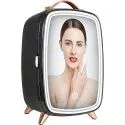 6L Beauty Mini Fridge with LED Light and HD Mirror