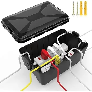 Totufy 12.6" x 8.3" x 5.2" Large Outdoor Weatherproof Electrical Box (For Power Strips)