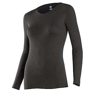 ColdPruf Active Wear Crew Top, Black, Small Amazon