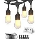 Xmcosy+ 48ft 16-Edison Bulb LED Outdoor String Lights