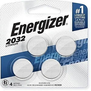 2032 Batteries - 4pk Lithium Coin Battery (online only)