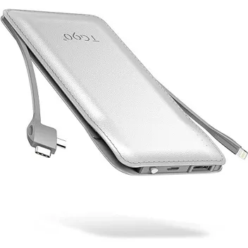 TG90 A-10K03 10,000mAh Power Bank with Built-in Cables