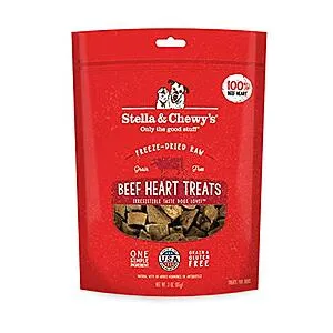 3-Oz & Chewy's Freeze-Dried Raw Beef Heart Treats