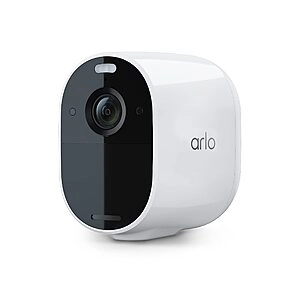 Arlo Essential Spotlight Wireless Security Camera w/ 1080p Video, Color Night Vision, 2 Way Audio & No Hub Needed (White)