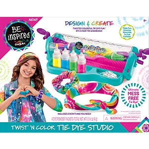 Cra-Z-Art Be Inspired Unisex Twist & Color Tie Dye Studio Kit w/ WM